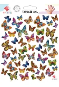 Tatuaże zmywalne dla dzieci Motylki XXL
