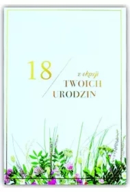 Kartka okolicznościowa Urodziny 18