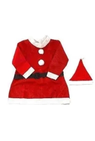 Strój Pani Mikołajowej welurowy 7-9lat