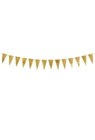 Girlanda flagietki złoty 2,15m