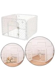 Kojec klatka dla psa składana drzwiczki zabezpiecz