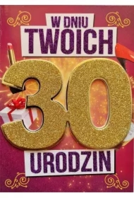 Karnet Urodziny 30 damskie