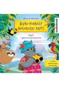 Biuro podróży nosorożki Papti. Papti i góra na horyzoncie