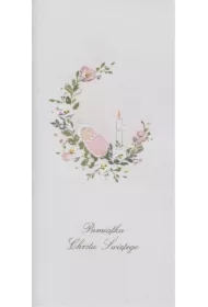 Karnet Chrzest DL C21 - Niemowlę dziewczynka