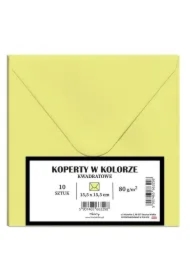 Koperty A5 blady żółty 10 szt