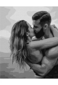 Malowanie po numerach - Pocałunek na wybrzeżu