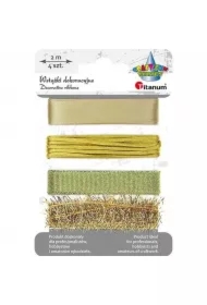 Wstążki tekstylne złote