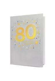 Karnet B6 Urodziny 80