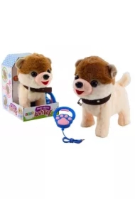 Pies interaktywny na smyczy chodzi tańczy śpiewa