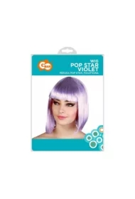 Peruka Pop star fioletowa