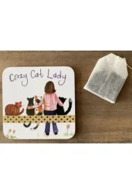 Podkładka pod kubek C153 Crazy Cat Lady Kociara