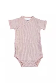 Body kopertowe niemowlęce krótki rękaw bawełniane jasny róż Ciumbelle Tan rozm. 62