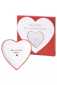 Talerzyk w kształcie serca na walentynki