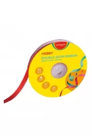 Wstążka podwójna satynowa czerwona