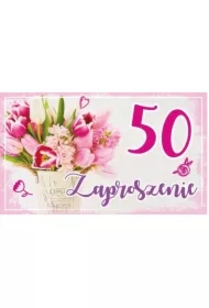 Zaproszenie Urodziny 50