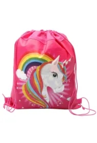 Worek na buty Jednorożec Tęcza różowy