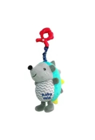 Zawieszka pluszowa Jeżyk niebiesko-szary