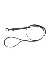 Smycz dla psa z wytrzymałej gumy, czarna, 16mm/1, 2m