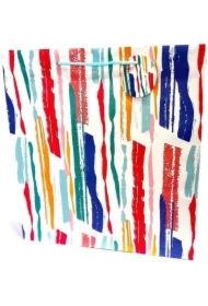 Torebka ozdobna matowa 35x37x12cm Paski