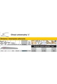 Brzeszczot do piły szablastej 150/4,2mm hcs 3szt. drewno / pcv