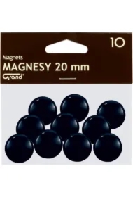 Magnes 20mm czarny 10 szt GRAND