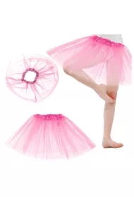 Spódniczka tiulowa tutu kostium strój karnawałowy przebranie różowa