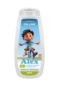 Szampon, żel, płyn do kąpieli Kids Alex 3w1 - Apple