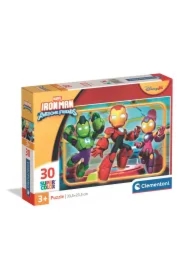 Puzzle 30 el. SuperColor. Iron Man and His Awesome Friends