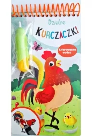 Dzielne kurczaki. Kolorowanka wodna