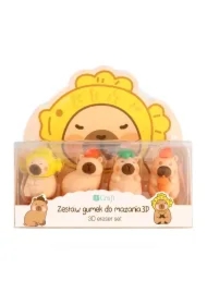Gumki do mazania 3D Kapibara 4 szt