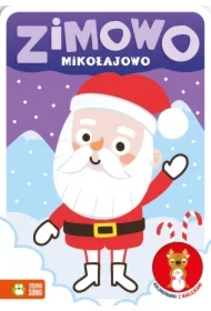 Zimowo mikołajowo. Kolorowanki z naklejkami