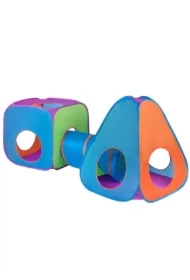 Namiot 3w1 z tunelem pomarańczowo niebieski