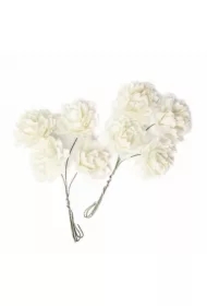 Kwiaty papierowe ecru