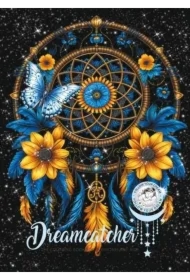 Kolorowanka A4 pionowa 8 obrazków Łapacz snów nieb