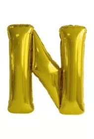 Balon foliowy litera N złota