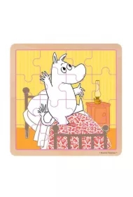 Puzzle drewniane 16 el. Muminki - Psoty przed snem