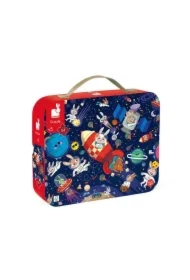 Puzzle w walizce 54 el. Rakieta kosmiczna 5+