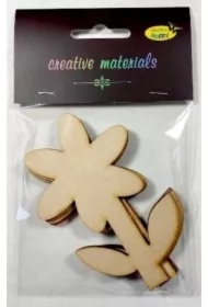 Elementy ze sklejki 3mm do ozdabiania kwiatek 3 szt