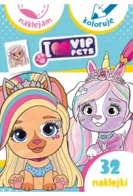 I love my VIP Pets. Naklejam i koloruję