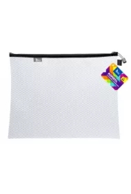 Koperta B4 z suwakiem metalalowym biała