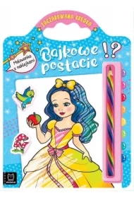 Bajkowe postacie. Malowanka z naklejkami