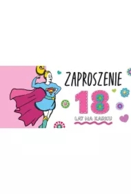 Zaproszenie Urodziny 18 Dziewczyna