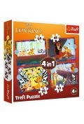 Фото - Пазли й мозаїки Krol Puzzle 4w1 Odważny Król Lew TREFL 