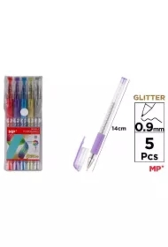 Długopis brokatowy 0.9mm 5 kolorów