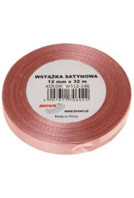 Wstążka satynowa różowa guma balonowa