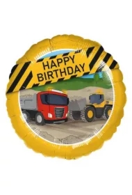 Balon foliowy maszyny budowlane Happy Birthday