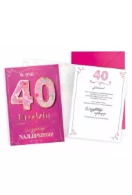 Karnet Urodziny 40
