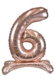 Balon foliowy stojący różowe złoto 6
