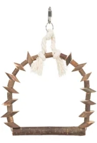 Huśtawka drewniana dla ptaków 22 x 29cm