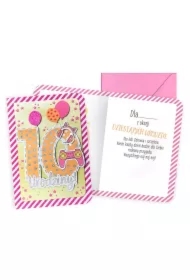 Karnet B6 Urodziny 10 dziewczynka
